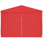 Tenda Party 300 x 300 x 255 cm Rosso PE e Acciaio