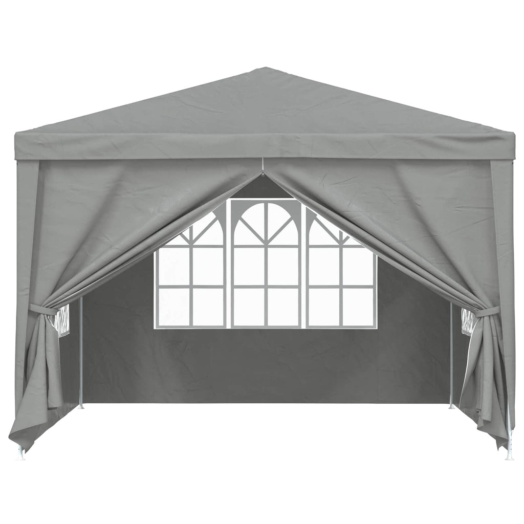 Tenda Party 300 x 300 x 255 cm Grigio Chiaro PE e Acciaio