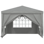 Tenda Party 300 x 300 x 255 cm Grigio Chiaro PE e Acciaio