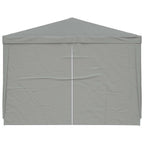 Tenda Party 300 x 300 x 255 cm Grigio Chiaro PE e Acciaio