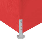 Tenda Party 900 x 300 x 255 cm Rosso PE e Acciaio