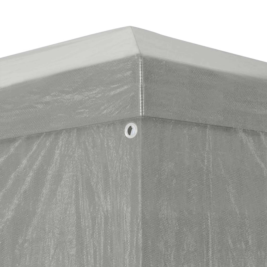 Tenda Party 900 x 300 x 255 cm Grigio Chiaro PE e Acciaio