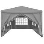 Tenda Party 900 x 300 x 255 cm Grigio Chiaro PE e Acciaio