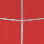 Tenda Party 1200 x 300 x 255 cm Rosso PE e Acciaio