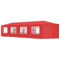 Tenda Party 1200 x 300 x 255 cm Rosso PE e Acciaio