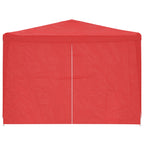 Tenda Party 1200 x 300 x 255 cm Rosso PE e Acciaio
