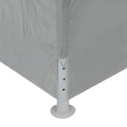 Tenda Party 1200 x 300 x 255 cm Grigio Chiaro PE e Acciaio