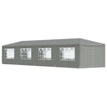 Tenda Party 1200 x 300 x 255 cm Grigio Chiaro PE e Acciaio