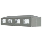 Tenda Party 1200 x 300 x 255 cm Grigio Chiaro PE e Acciaio