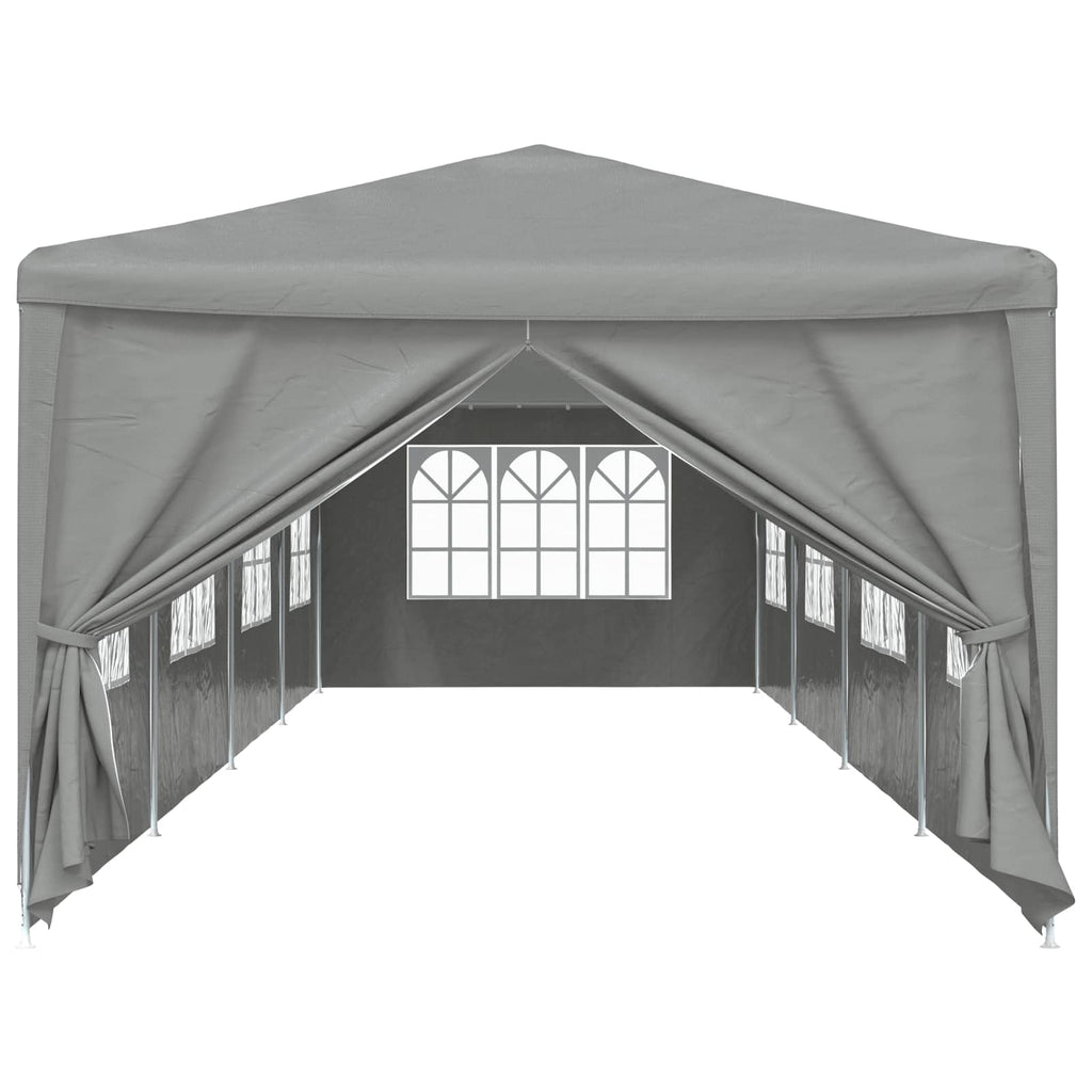 Tenda Party 1200 x 300 x 255 cm Grigio Chiaro PE e Acciaio