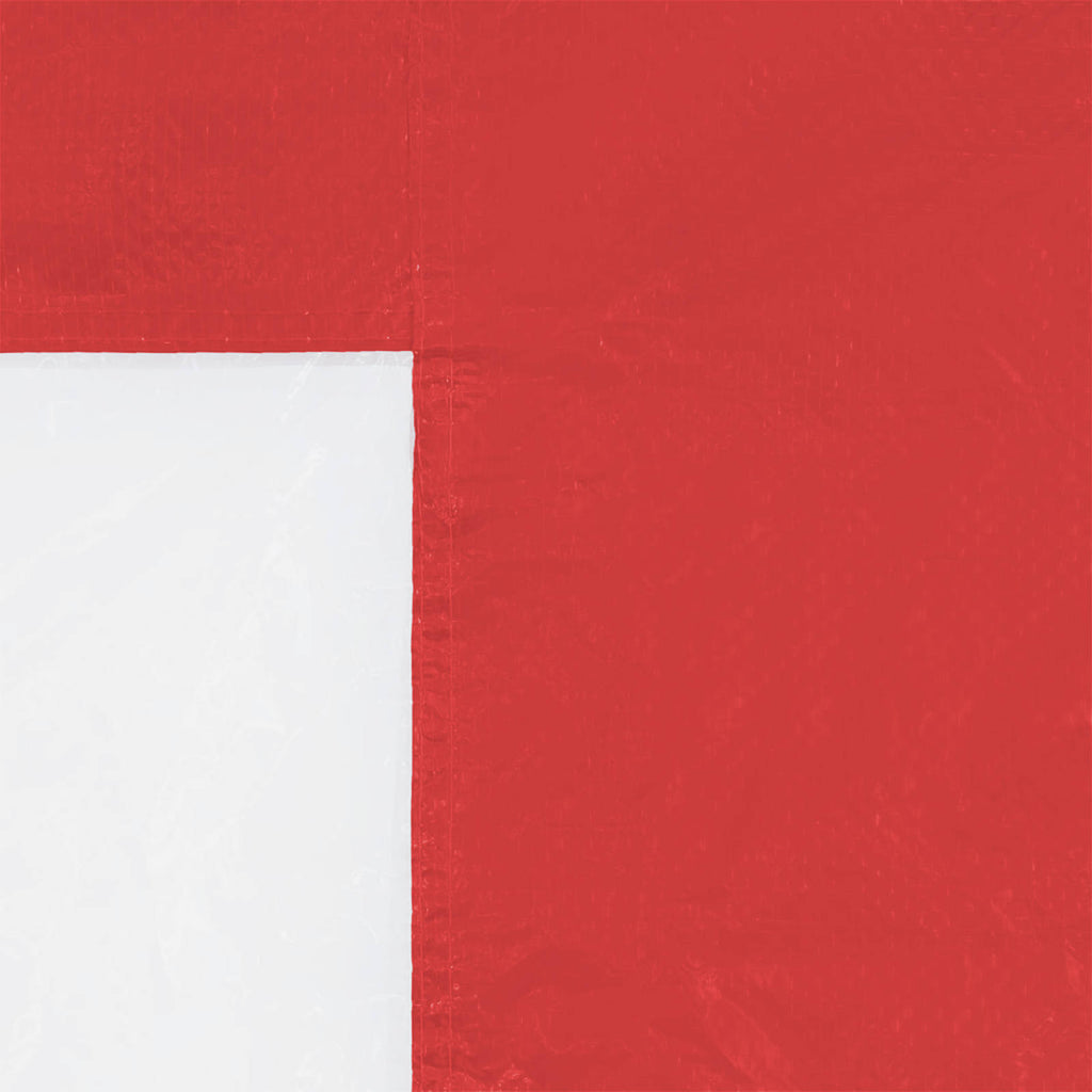Parete per tenda da festa 2 pcs 300 x 195 cm Rosso PE e Acciaio