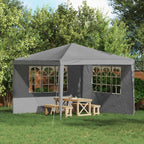 Parete per tenda da festa 2 pcs 300 x 195 cm Grigio Chiaro