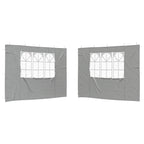 Parete per tenda da festa 2 pcs 300 x 195 cm Grigio Chiaro