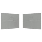 Parete per tenda da festa 2 pcs Grigio Chiaro 400 x 195 cm