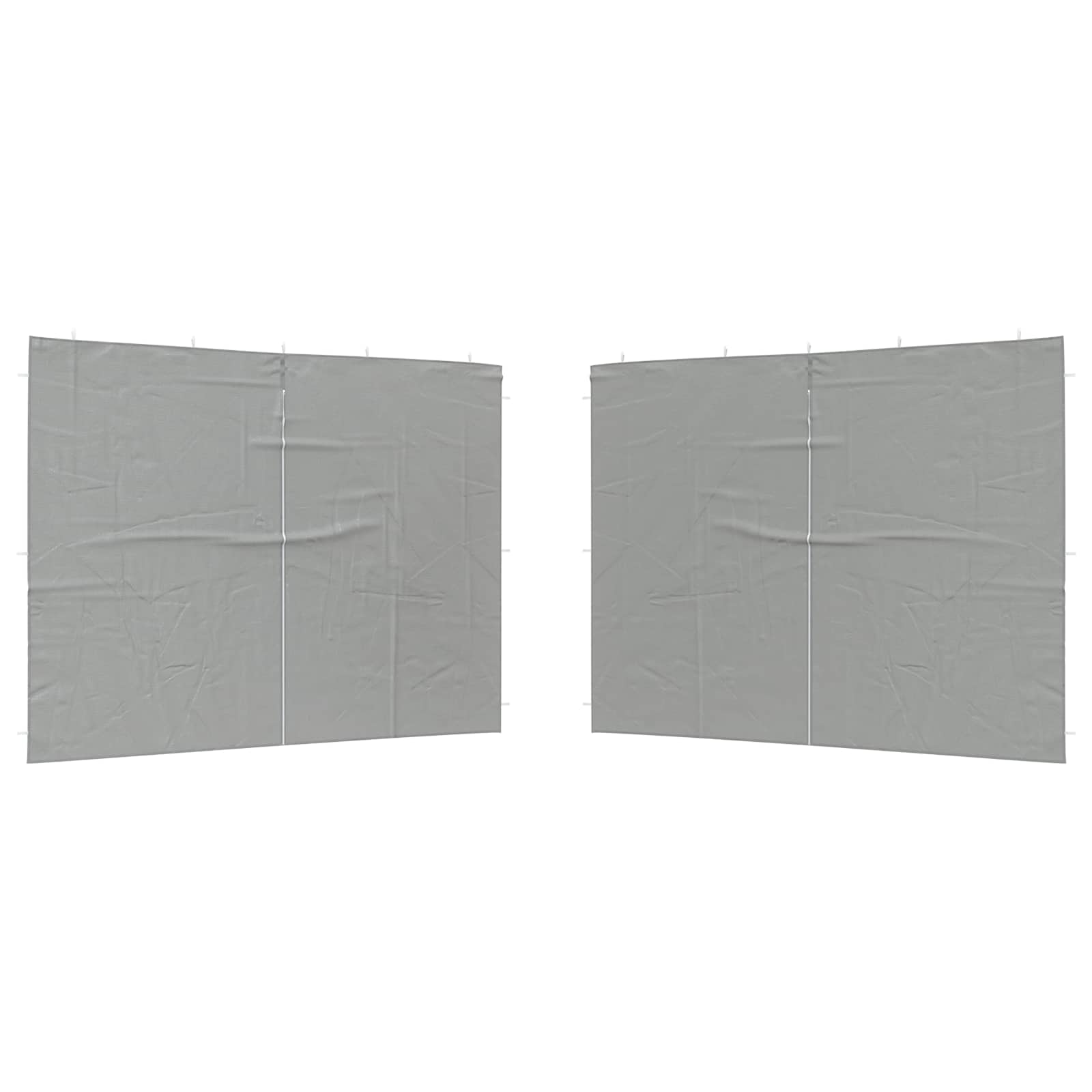 Parete per tenda da festa 2 pcs Grigio Chiaro 400 x 195 cm