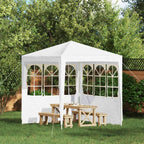 Parete per tenda da festa 2 pcs 200 x 195 cm Bianco