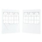 Parete per tenda da festa 2 pcs 200 x 195 cm Bianco