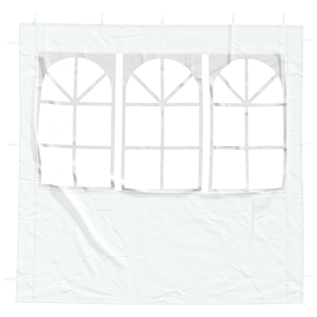 Parete per tenda da festa 2 pcs 200 x 195 cm Bianco