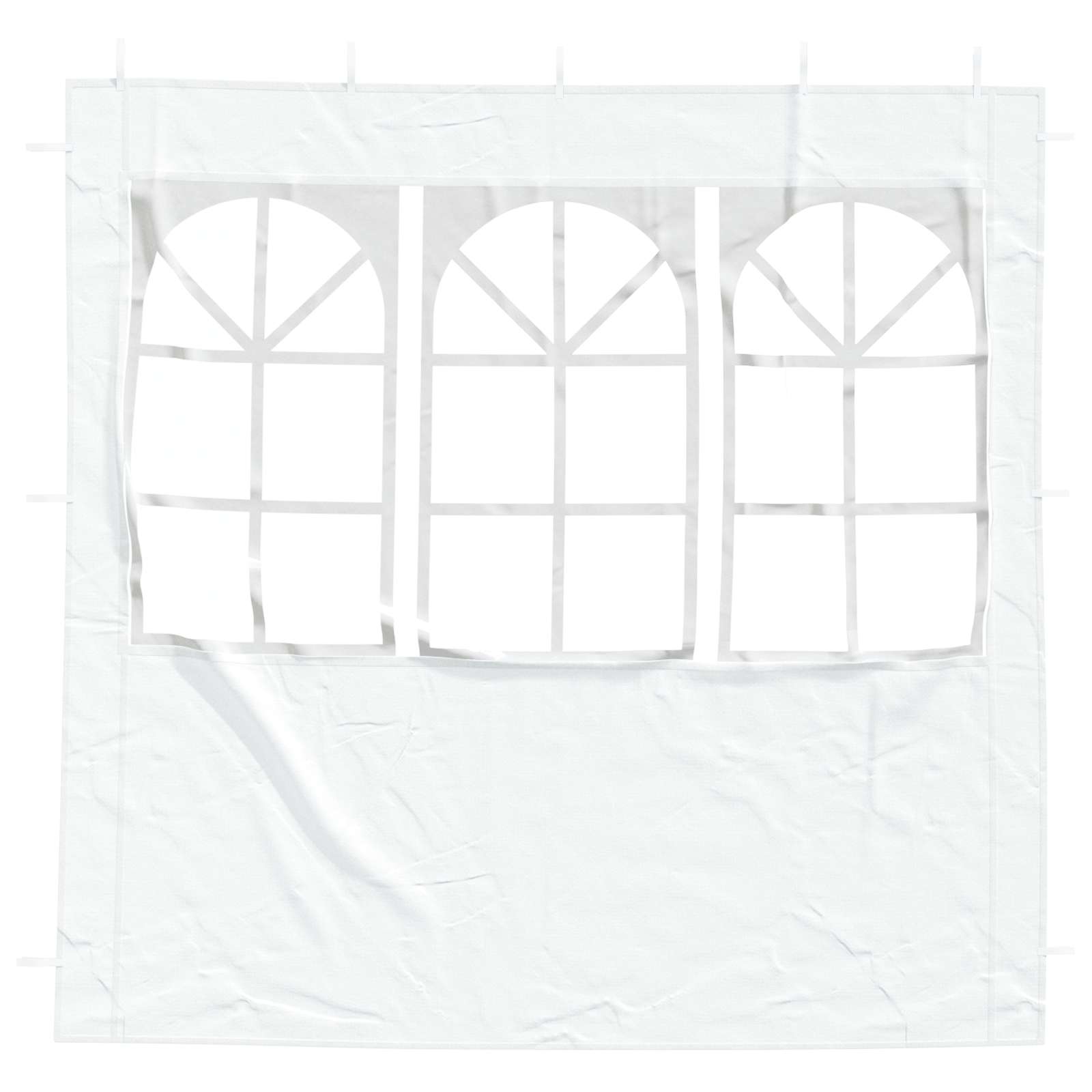 Parete per tenda da festa 2 pcs 200 x 195 cm Bianco