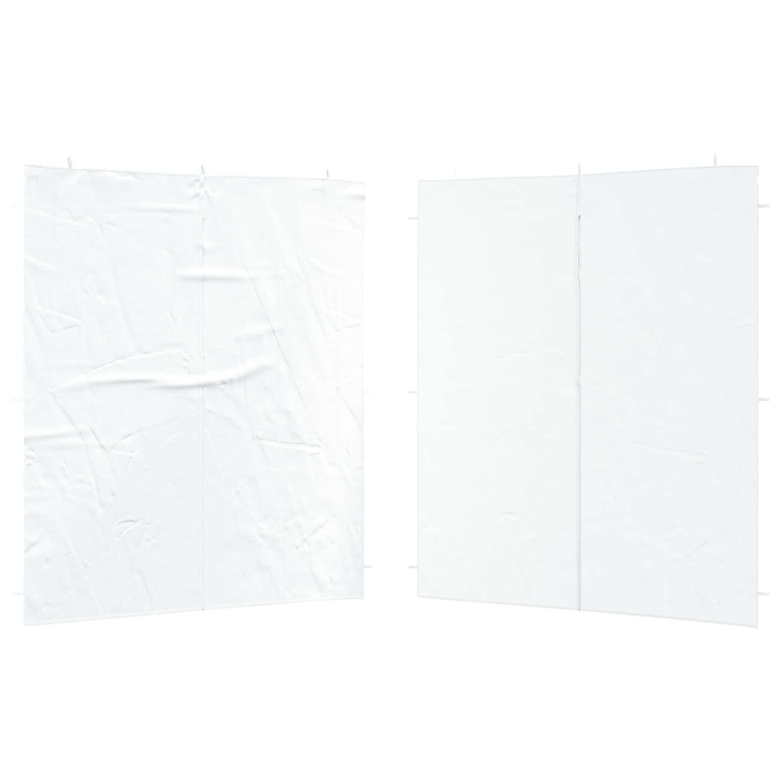 Parete per tenda da festa 2 pcs Bianco 200 x 195 cm