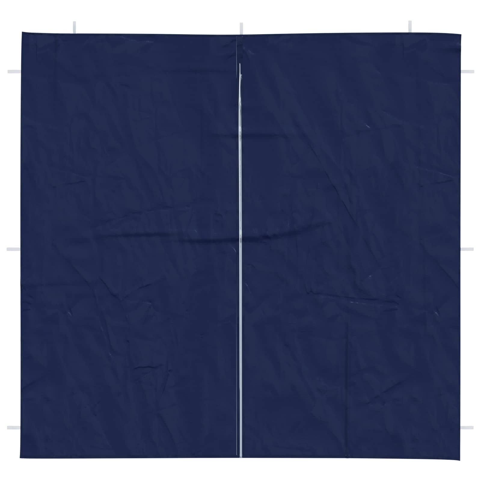 Parete per tenda da festa 2 pcs Blu 200 x 195 cm PE e Acciaio