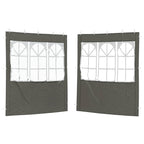 Parete per tenda da festa 2 pcs 200 x 195 cm Antracite