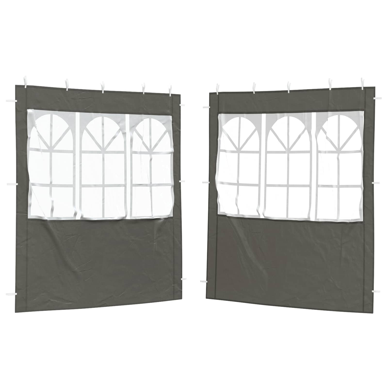 Parete per tenda da festa 2 pcs 200 x 195 cm Antracite
