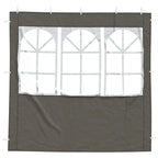 Parete per tenda da festa 2 pcs 200 x 195 cm Antracite