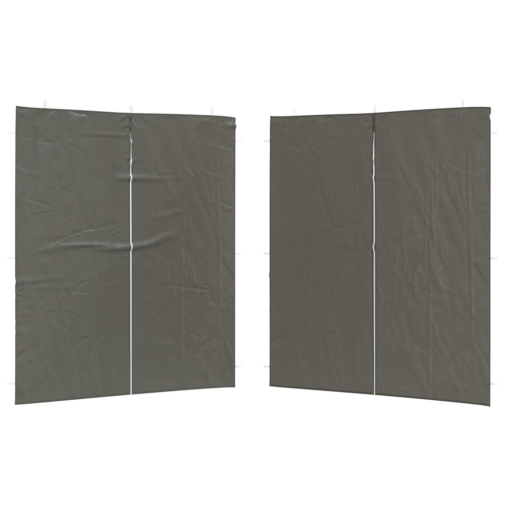 Parete per tenda da festa 2 pcs Antracite 200 x 195 cm