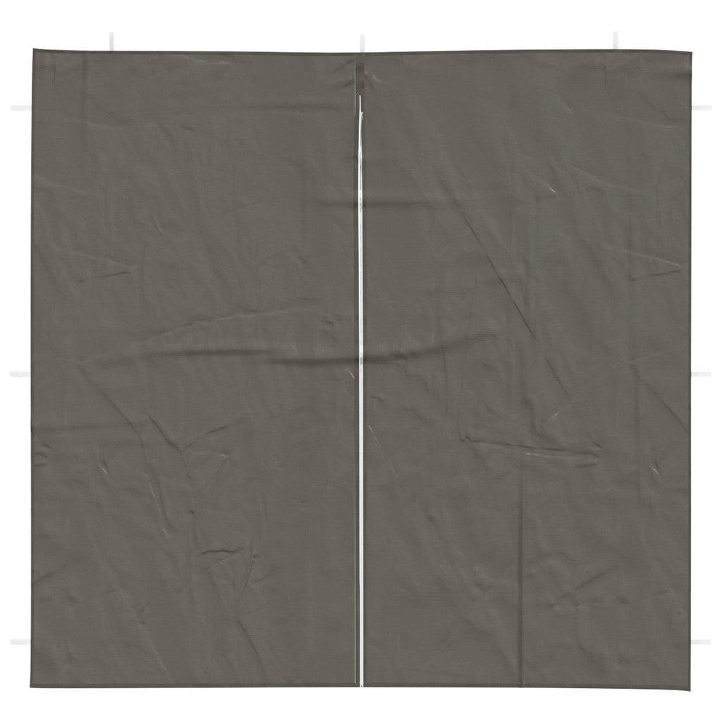 Parete per tenda da festa 2 pcs Antracite 200 x 195 cm