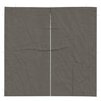 Parete per tenda da festa 2 pcs Antracite 200 x 195 cm