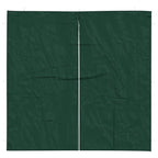 Parete per tenda da festa 2 pcs Verde 200 x 195 cm PE e Acciaio