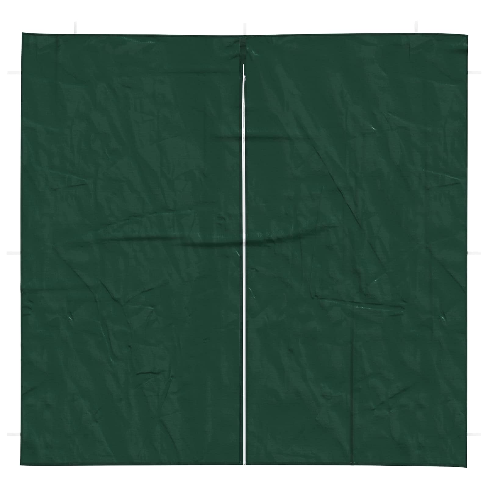 Parete per tenda da festa 2 pcs Verde 200 x 195 cm PE e Acciaio