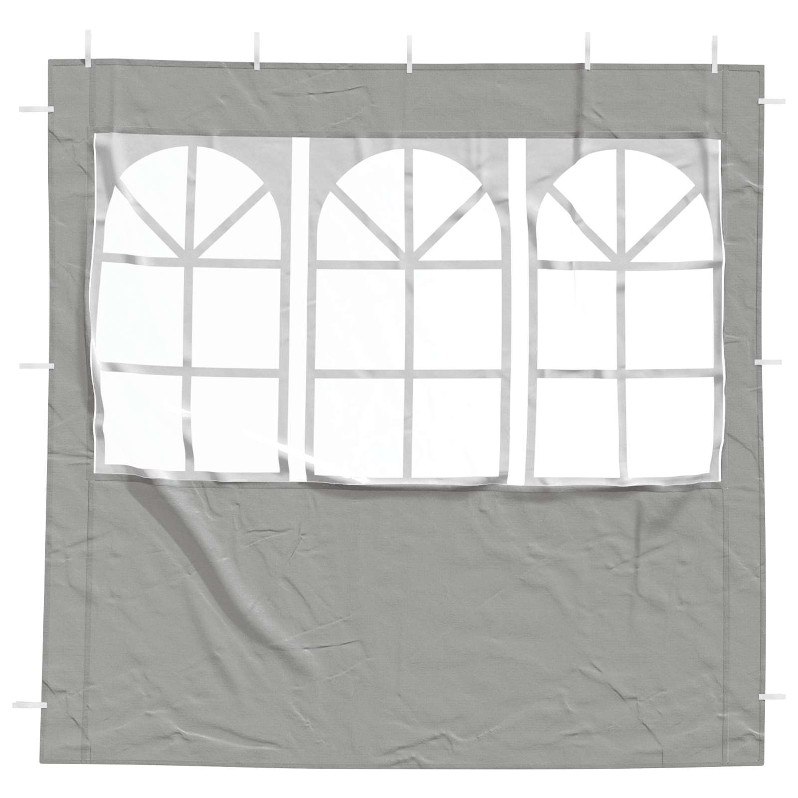 Parete per tenda da festa 2 pcs 200 x 195 cm Grigio Chiaro