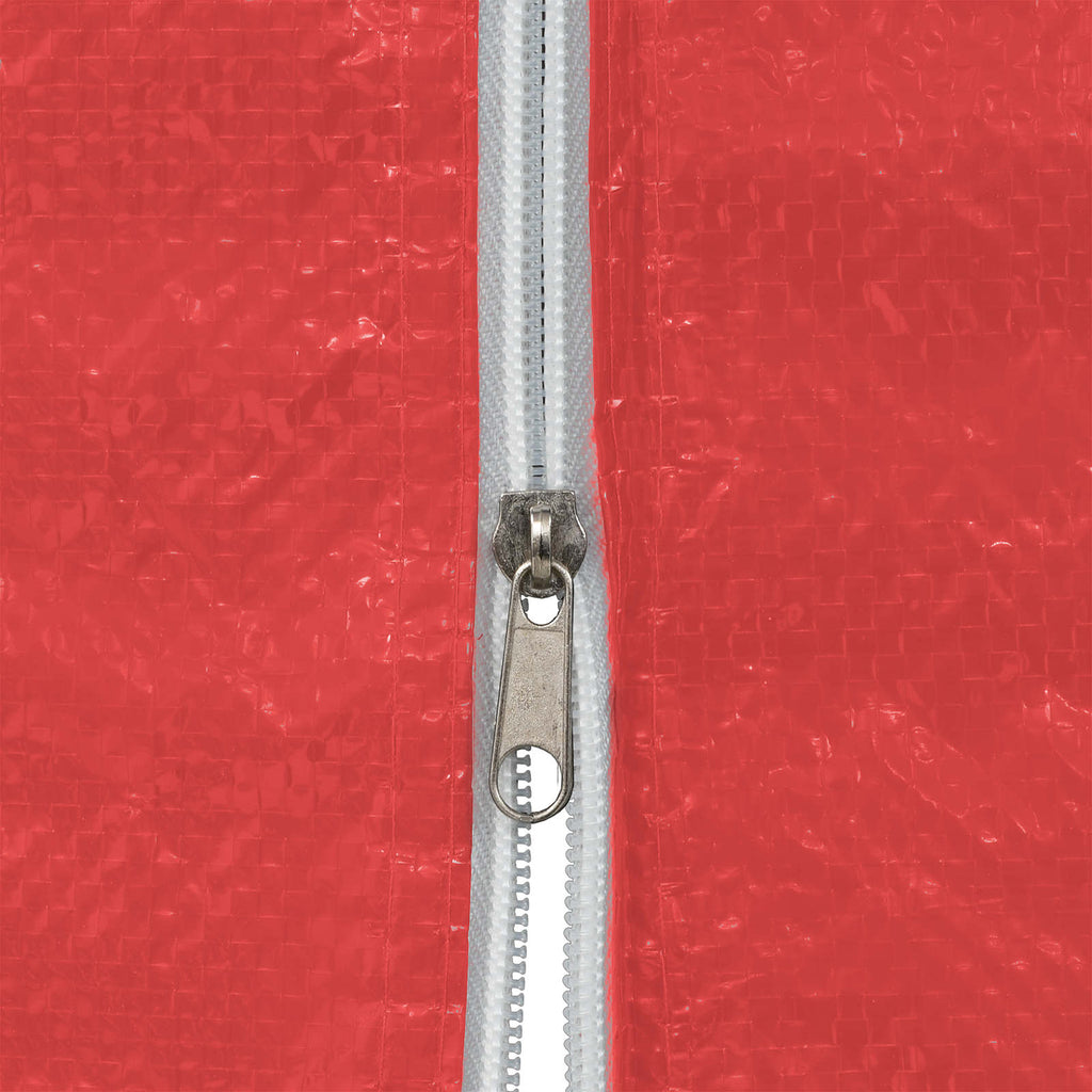 Parete per tenda da festa 2 pcs Rosso 200 x 195 cm PE e Acciaio
