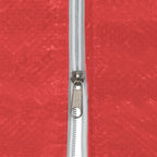Parete per tenda da festa 2 pcs Rosso 200 x 195 cm PE e Acciaio