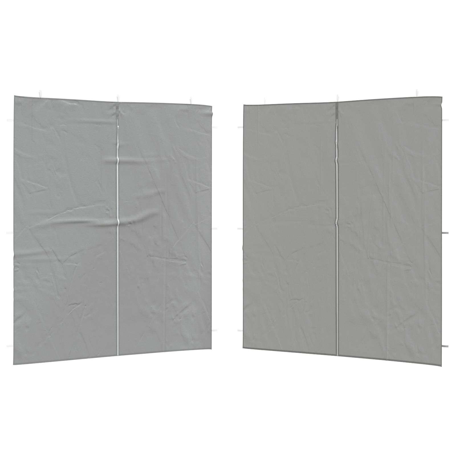 Parete per tenda da festa 2 pcs Grigio Chiaro 200 x 195 cm