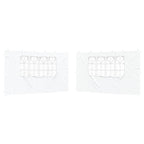 Parete per tenda da festa 2 pcs 400 x 195 cm Bianco