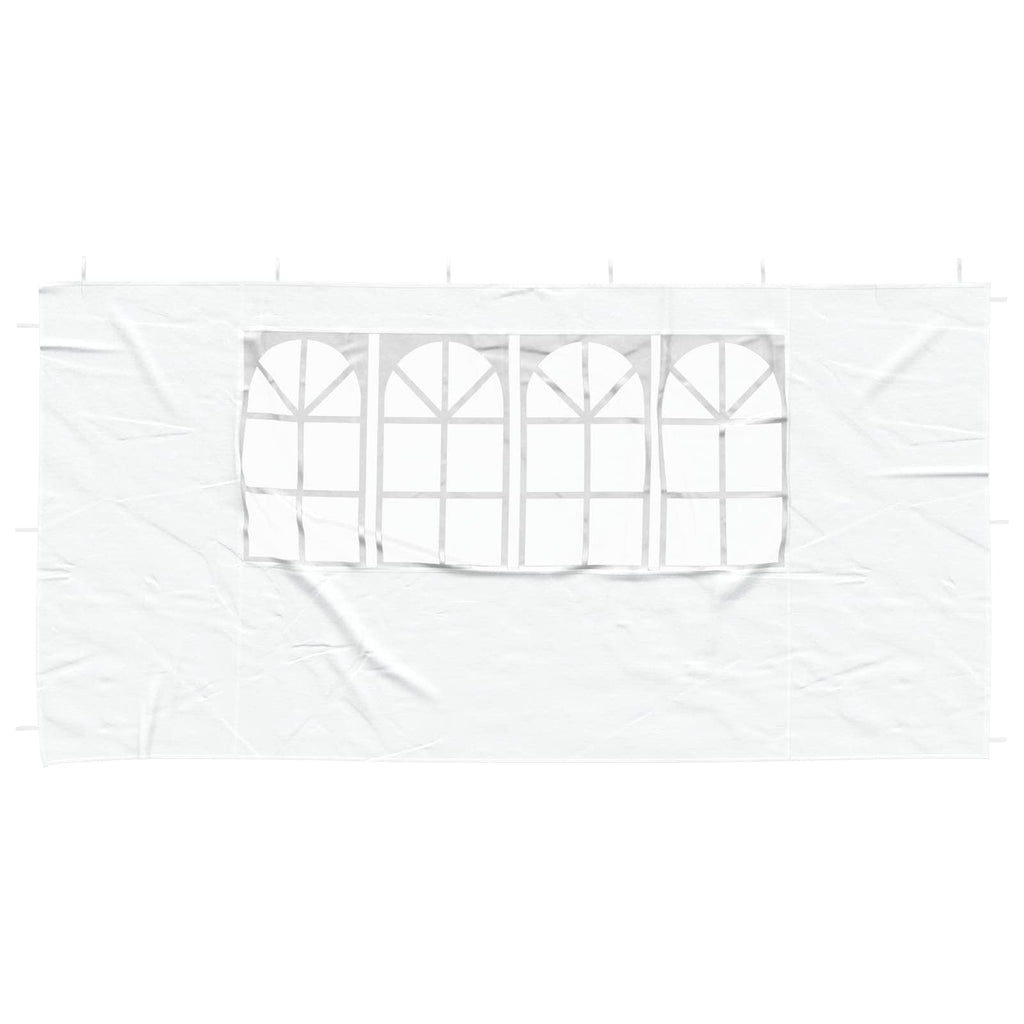 Parete per tenda da festa 2 pcs 400 x 195 cm Bianco
