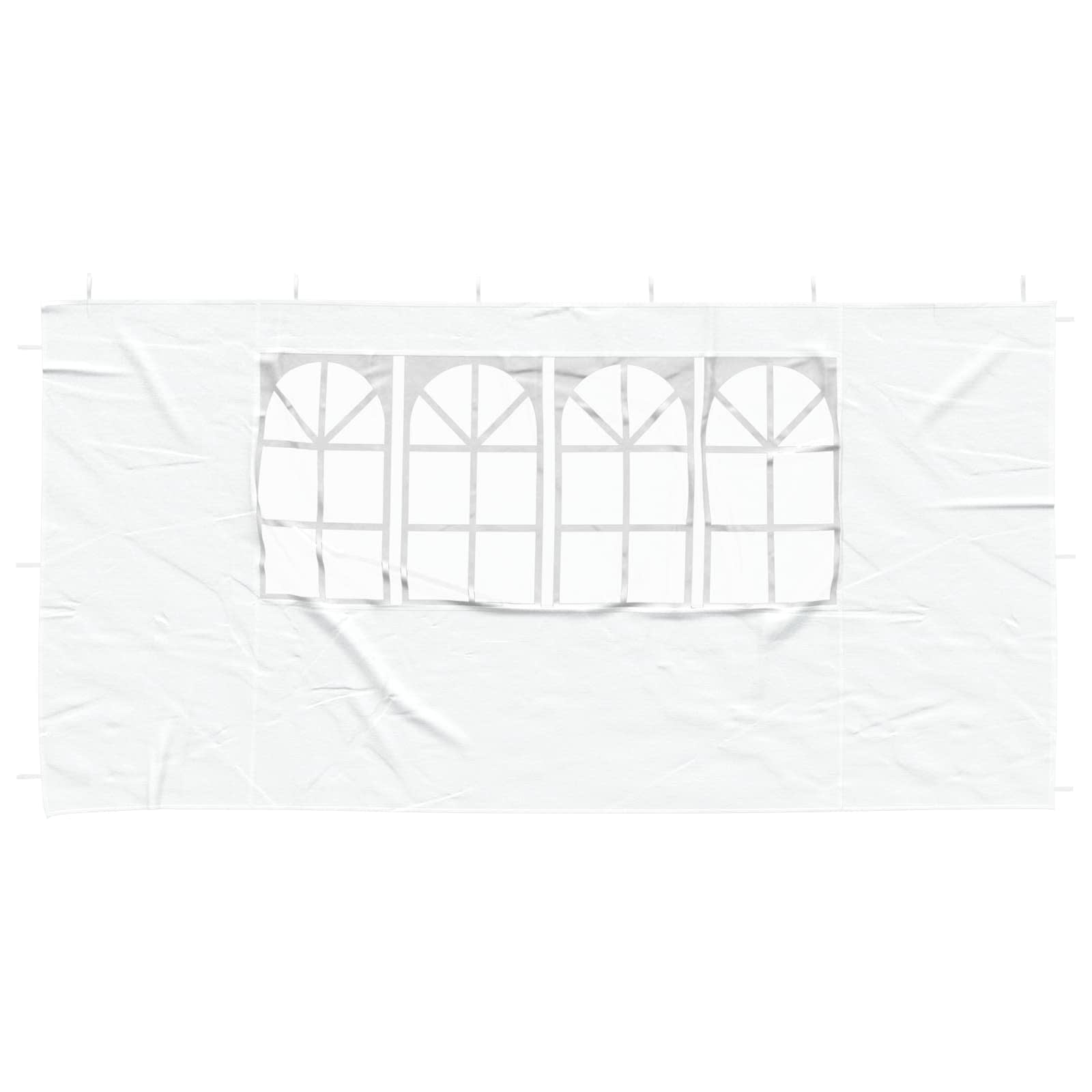 Parete per tenda da festa 2 pcs 400 x 195 cm Bianco