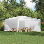 Parete per tenda da festa 2 pcs Bianco 400 x 195 cm