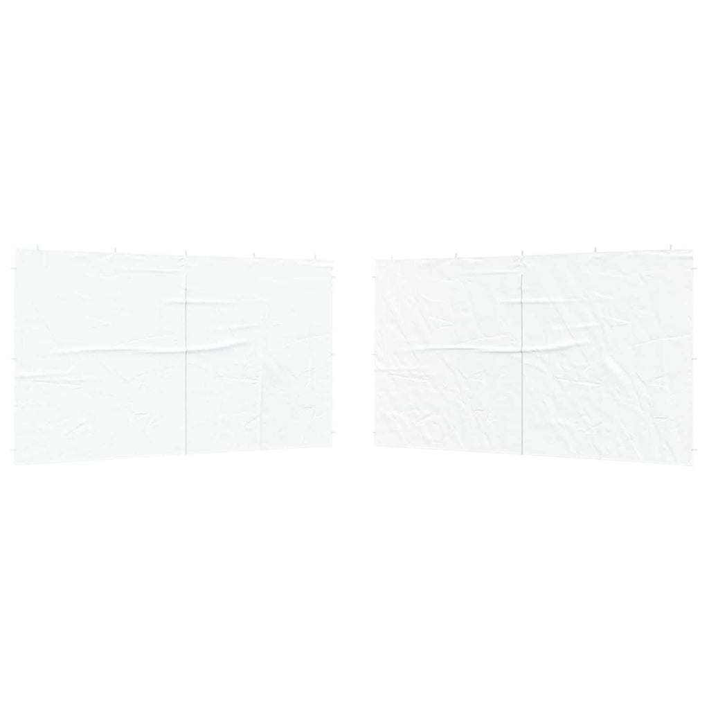 Parete per tenda da festa 2 pcs Bianco 400 x 195 cm