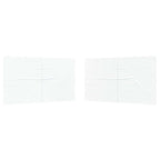 Parete per tenda da festa 2 pcs Bianco 400 x 195 cm