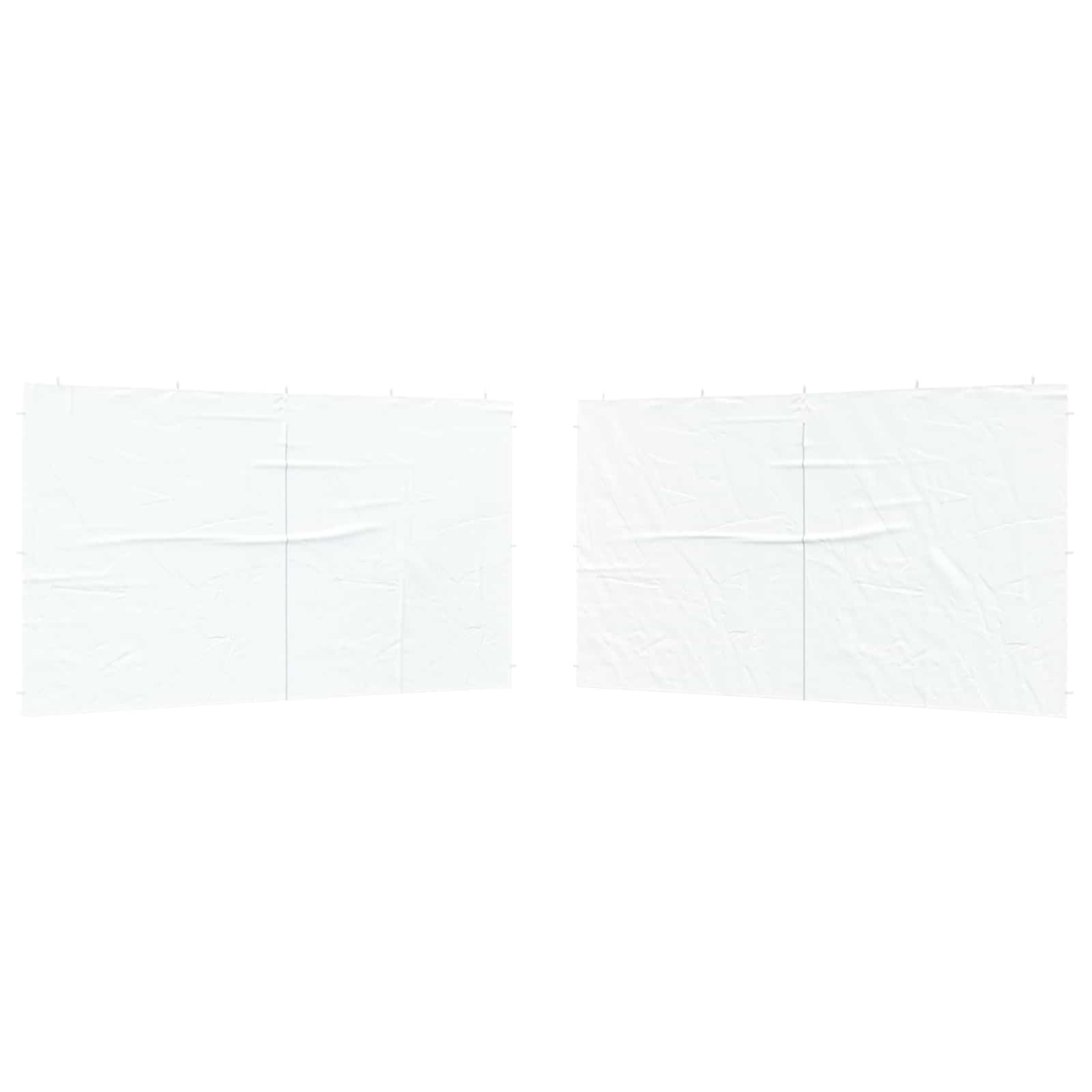 Parete per tenda da festa 2 pcs Bianco 400 x 195 cm