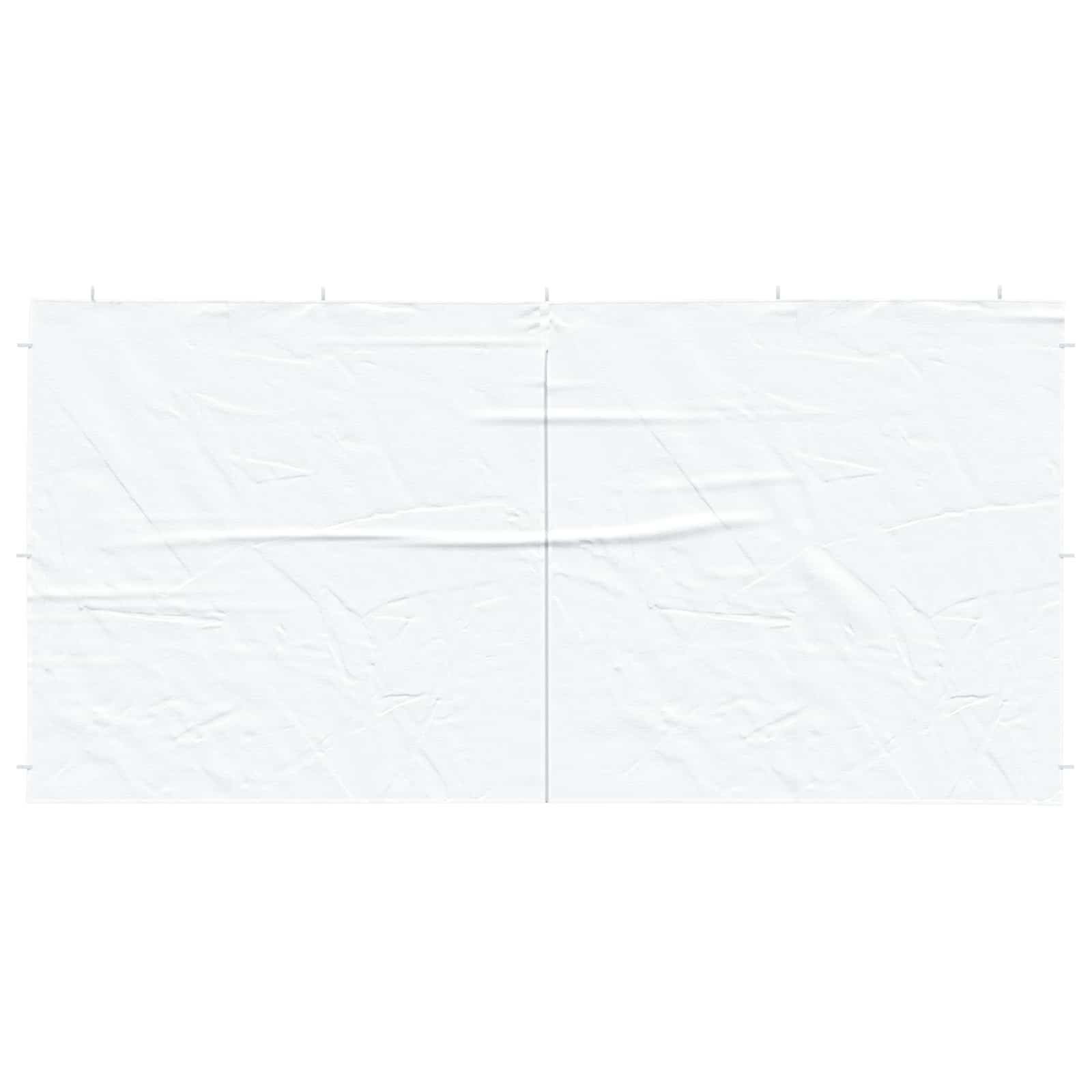 Parete per tenda da festa 2 pcs Bianco 400 x 195 cm