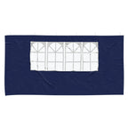 Parete per tenda da festa 2 pcs 400 x 195 cm Blu PE e Acciaio