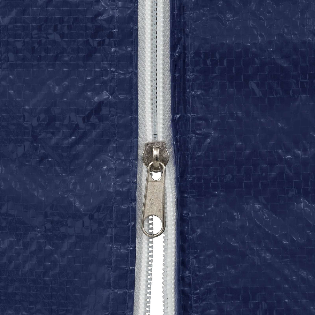 Parete per tenda da festa 2 pcs Blu 400 x 195 cm PE e Acciaio