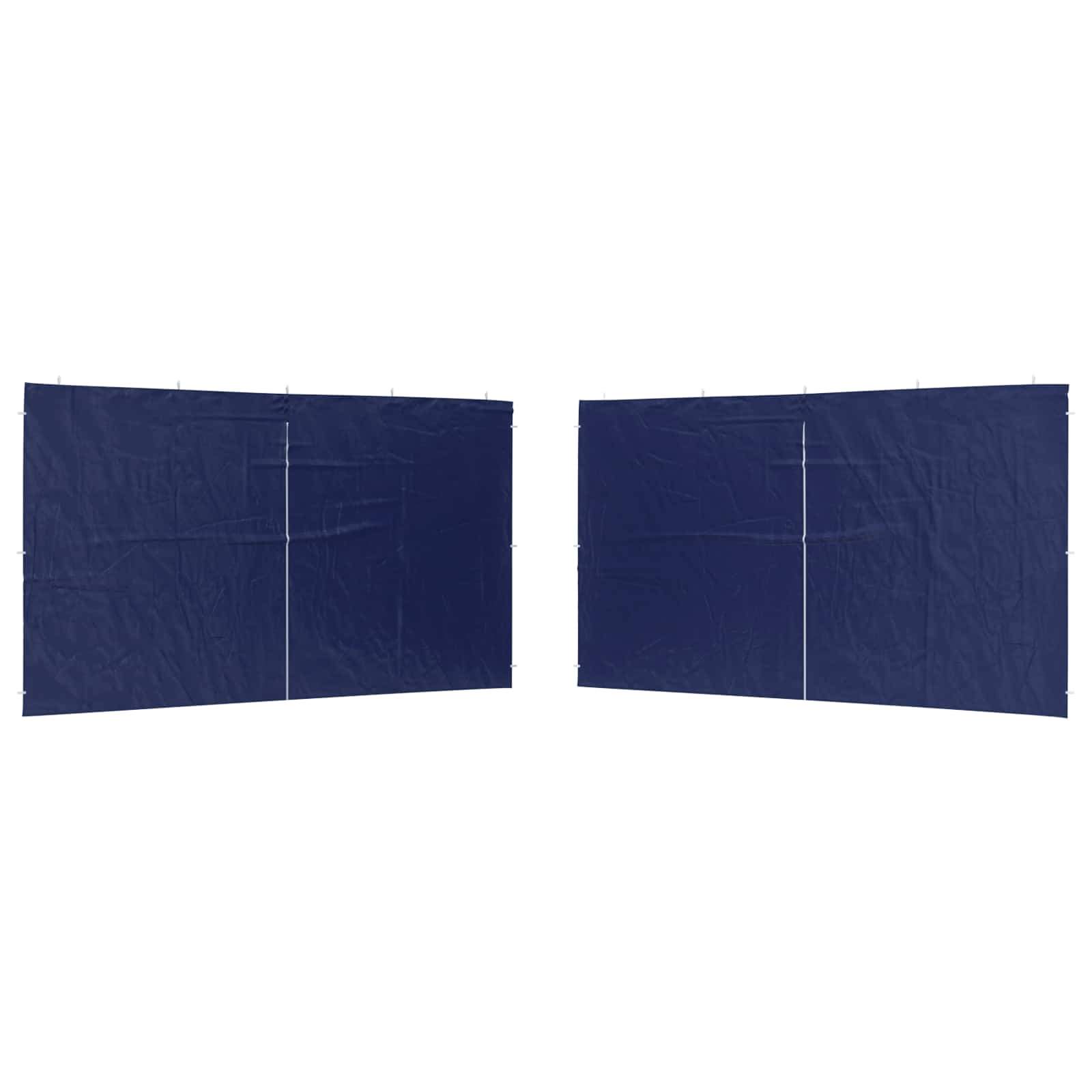 Parete per tenda da festa 2 pcs Blu 400 x 195 cm PE e Acciaio