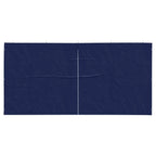Parete per tenda da festa 2 pcs Blu 400 x 195 cm PE e Acciaio