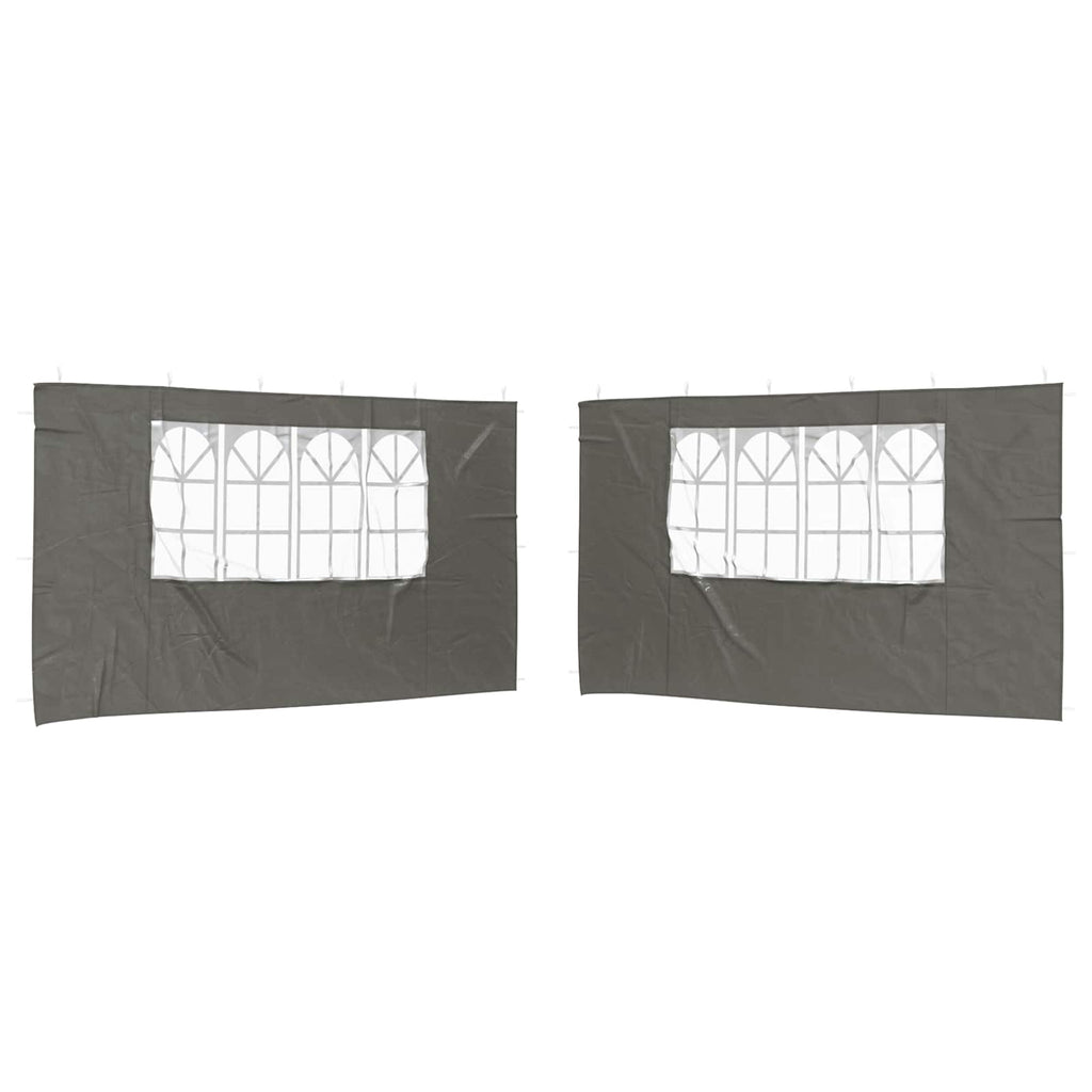 Parete per tenda da festa 2 pcs 400 x 195 cm Antracite